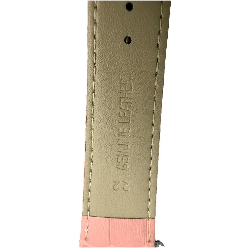 unbranded Unisex's Genuine Leather  Smartwatch Watch Band Pink Size 38-40 MM New